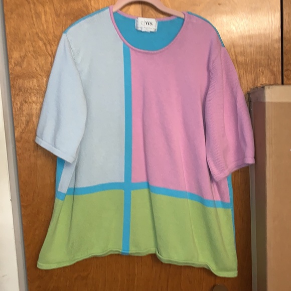 Casual Workstyles colorblock sweater, size 2X - Picture 3 of 6